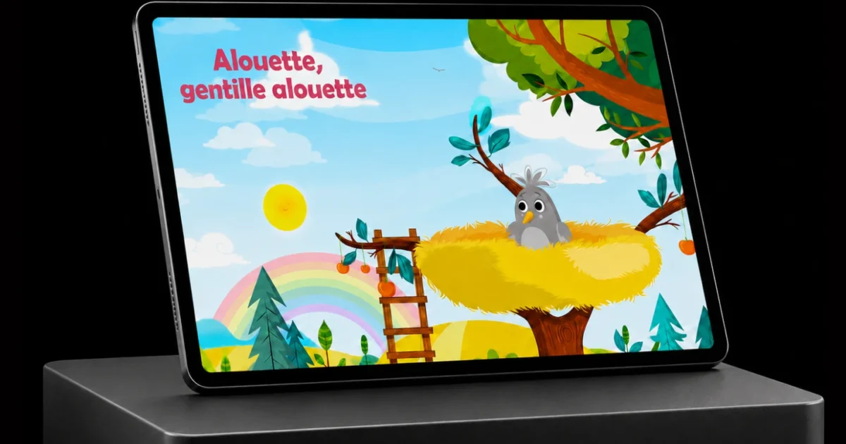 Projet Alouette : maquette d'écran présentant la campagne