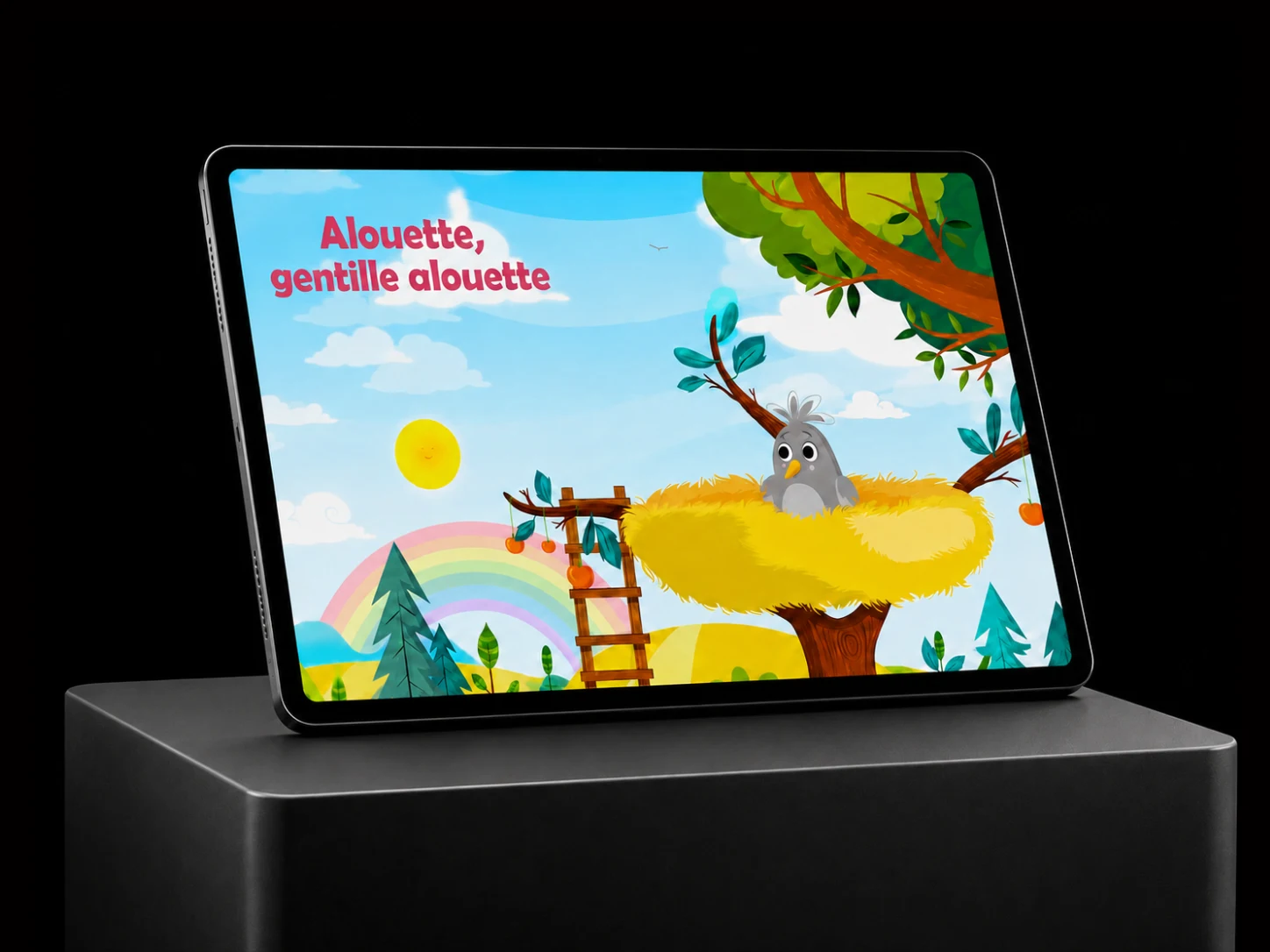 Projet Alouette : maquette d'écran présentant la campagne