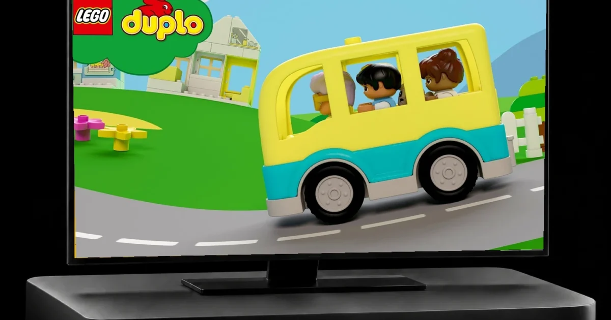 LEGO DUPLO : maquette d'écran de la compilation des dix chansons françaises
