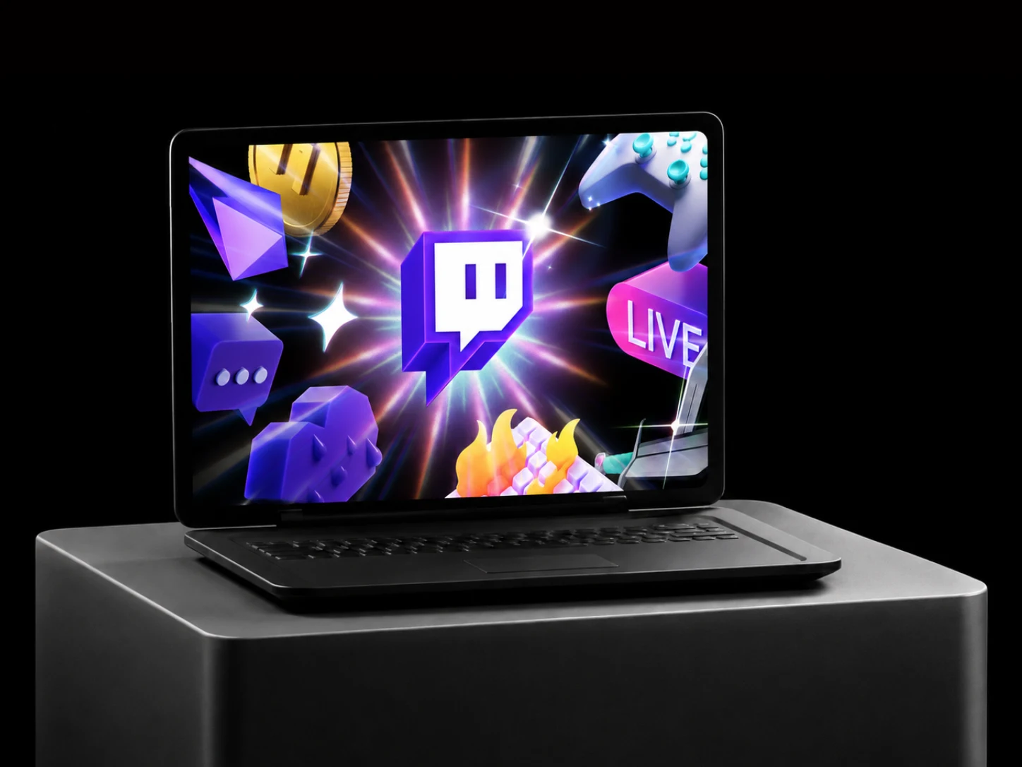 Projet Twitch : maquette d'écran présentant la campagne